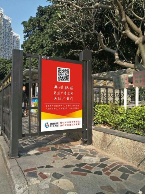 防城港港口区人行通道喷塑广告单门